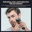 Sparoma Men's Electric Shaver– Dual Floating Blades, Digital Display, Wet & Dry Use, Type-C Rechargeable, Smart Motor, IPX6 Waterproof,  FK-608 image 2