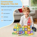 XINQIYUAN Qiyuan Jouet Éducatif Blocs de Construction Magnétiques Surface Diamant 7.5cm 125pièces [Mélange aléatoire – Couleurs issues uniquement de la photo principale] image 6