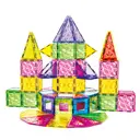 XINQIYUAN Qiyuan Jouet Éducatif Blocs de Construction Diamant Magnétiques 7.5cm 117pièces [Mélange aléatoire – Couleurs issues uniquement de la photo principale] image 2