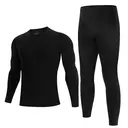 BAMBOO COOL Men's Thermal Underwear with Soft Fleece Lined Base Layer Cold Weather Top Bottom Gift Set M image 0