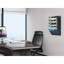 Senhoglb Porte-documents mural format A4 à 5 niveaux, assemblé, noir, offre annuelle, cadeaux phares image 3