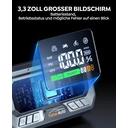 YaberAuto YA90 Starter Battery with Compressor 160PSI 6500A External Battery 6500A PD Input/Output for Car with 3.3" LCD Display, Emergency Light 600 Lumens, Jump Start Function image 5