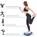 'Balance Board   Exercise Balance Stability Trainer Portable Balance Board with Handle for Workout Core Trainer Physical Therapy & Gym 15.7" Diameter No-Skid Surface image 3