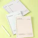 Deli Harmony Light Series Lot de 4 carnets à spirale A5, papier ligné 70 g/m² - 80 feuilles/160 pages image 8