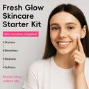 QUIYUM Watermelon Skincare Set (14pcs): Includes Cleanser 100g, Serum 2ml×10, Eye Cream 20g, Eye Masks 6g×3, Lip Masks 6g×3, Cream 50g, with a Headband, Nail Stickers, Makeup Mirror, and Makeup Bag. image 6