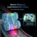 Tokky Remote Control Toy Car Fully Sealed Deep Waterproof Four-Wheel Drive 360° Rotation Colorful Lights USB Charging Amphibious QX014 image 4