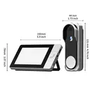 Verbex NT601A doorbell video doorbell smart doorbell monitoring home camera does not require wifi to receive and can be used with video recording and long battery life image 6