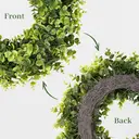 20Inch Boxwood Wreaths, Spring Summer Wreath for Front Door Perfect for Winter All Season Year Round Decor, Faux Boxwood Wreaths Ideal for Front Door Indoor Outdoor Windows Farmhouse image 7