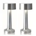 2 lampes de bureau modernes et minimalistes en métal avec commande tactile, réglage de la temp. de couleur (3 teintes), éclai image 0