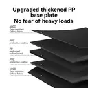 ochama Off-Road Tank Wheel Camping Wagon 150L Black Basic, 260kg Load Capacity, 300L Stackable Capacity, Dual Brake Explosion-Proof Wheels, Reinforced Carbon Steel Frame, Thickened PP Base Plate, For Camping, Picnics, Vending & Moving image 6