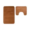 Maison by Premier Bath Mat & Pedestal Set Soak Microfibre Plush Camel 50x80cm image 0