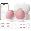 Momcozy M9 Breast Pump - Double Pack-Burgundy image 0