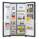 LG InstaView™ GSGV81EPLD American Style Smart Fridge Freezer Non Plumbed Ice & Water Dispenser - Matte Black - D Rated image 2
