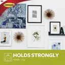 3M Command Wire Back Picture Hanger 17041, White, 1 Hanger, 2 Large Strips image 2