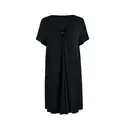 IZURIA v-neck black short sleeved dress  M image 0