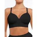 Feelingirl Wireless Small Boobs Push-Up Seamless Comfort Full Coverage Multiple Styles Bra for Women L Black, Couple Gift Perfect Gift image 5