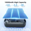 Toocki Batterie externe ultraplate à chargement rapide 10 000 mAh avec entrée/sortie USB-C, 22,5 W PD3.0 QC4+ image 6