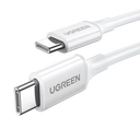 UGREEN Câble USB 2.0 Type C M-M nickel ABS blanc - 1 m image 0