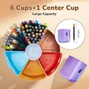 GAMENOTE Rotating Organizer Large Art Supplies Caddy for Kids Desk Homeschool & Classroom Storage 1 Set, New Year Sale , Top gift picks image 3