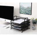 Senhoglb 3 Tier A4 Mesh in Tray，Black, New Year Sale , Top gift picks image 4