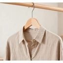 6 Pack High-Grade Solid Wooden Suit Hangers, Natural Wood Finish, Wide Shoulder for Suits, Coats & Shirts image 3