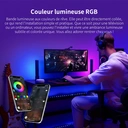 Vivreal Bande lumineuse LED pour TV avec rétroéclairage avec fonction Bluetooth et synchronisation musicale - 5 m  image 6