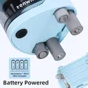 tenwin Electric Pencil Sharpener, Double Hole Battery Operated, for 6-12mm No. 2 / Coloured Pencils, Blue image 2