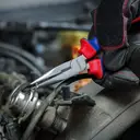 WORKPRO Ensemble de 4 pinces ménagères : multiprise, à long nez, coupante et à pompe à eau,pince image 4