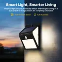 VIVREAL Solar Outdoor Security Wall Lights 4-Pack 140 LEDs Motion Sensor Lights 270ºWide Angle Waterproof Solar Powered Durable Wall Lights Outside 3 Modes for Garden Fence Door Yard Garage Pathway, New Year Sale , Top gift picks image 2