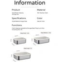 PURECOOK 304 Stainless Steel 3|Piece Deep Food Storage Container Set | Silicone Glass Lids image 7