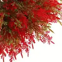 Yuejia 4Pcs 14.96in/38cmArtificial Outdoor Plants Fake Cedar Plants Plastic Faux Pinetree Stems Greenery Shrubs Colorfast Indoor Outdoor Christmas Home Decor for Windowbox Garden Porch Path image 6