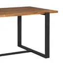 Dining Table Pembroke Rectangle Pine Natural/Black 90x150cm image 2
