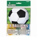Unique Party Football Latex Balloons, 30cm, 8 Pack image 1