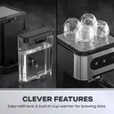 DAEWOO Espresso Coffee Machine with Steam Wand, 20Bar, Silver & Black - SDA2698GE image 4