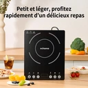 ochama Plaque à Induction 2000W Haute Puissance, Réchaud Électrique avec Panneau Tactile et Revêtement Durable, 10 Niveaux de Puissance et 6 Modes de Cuisson, Idéal pour Fondue et Cuisine Domestique, Sécurité Renforcée image 1