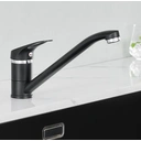 Auralum robinet de cuisine monocommande pivotant à 360 ° - noir image 0