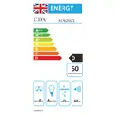 CDA ECP62SS 60cm Chimney Cooker Hood, Stainless Steel, D Rated image 2