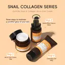 Quiyum Kit de soins visage au collagène d'escargot coréen (5 pièces) - Nettoyant visage 100 g, tonique 100 ml, crème visage 50 g, avec serviette ourson, peigne de massage facial, cadeau Fête des Mères image 5