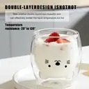 Ju7cer Verre à double paroi chat - 260 ml image 3