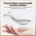 SUNLUXY DS8866 Appareil de tonification du visage et masseur pour le cou et le corps avec vibration haute fréquence, thérapie par lumière LED tricolore, microcourant EMS avec 3 modes, chaleur constante intelligente de 42 °C et conception ergonomique incurvée image 5