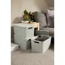 Strata Large Urban Store Basket with Lid - 24L-Cool Grey image 5