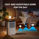 ELECCI 12L/D Dehumidifiers with Drain Hose, 3.8L Water Tank, Auto Defrost, 24H timer, Continuous Drainage, R290, Ideal for 25m² Rooms. image 5