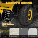 AIYAPLAY 12V Kids Electric Ride on ATV, Battery Powered Quad Bike with 4 Suspension Wheels, Forward Reverse Function Yellow image 6
