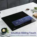 Ciarra 4-Zone Cooktop, Built-in Induction, Black Ceramic Glass, Touch Control, 9 Power Levels, Booster Function image 2