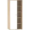 Junior Vida Wardrobe Neptune 1 Door White/Oak Effect image 2