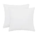 LeBonsoir White Duvet Cover Set，200x200cm/50x75cmx2 Soft Double Brushed Bedding Set， with Zip， 3 Pieces， Includes 1 Duvet Cover & 2 Pillowcases，NO Comforter image 1