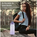 Authorized EASTMAN TRITAN Material 2L Water Bottle with Straw and Handle, BPA-Free Leakproof Large Capacity Sports Bottle with Sling for Gym, Work and Outdoor Use White image 6