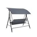 Garden furniture steel swing chair with canopy image 5