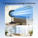 Airmate Opvouwbare Luchtcirculator Ventilator, DC-Motor Energiezuinig, Stil 32dB Slaapkamer Ventilator met Afstandsbediening, 8 Snelheden & Stormmodus, 8U Timer, Hoogteverstelbaar, Draagbaar & Eenvoudig Te Reinigen image 2
