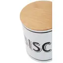 Maison by Premier Grocer White Metal Biscuit Canister image 3